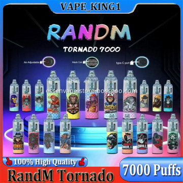 Rechargeable RandM Tornado 7000 Puffs Disposable Vape
